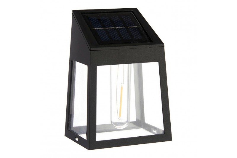 Solar Lamp Black Plastic (6,6 x 13 x...