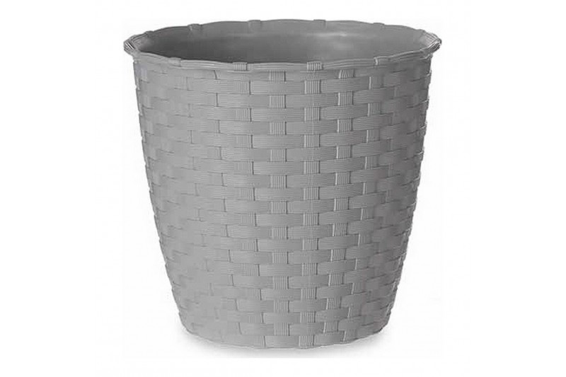 Blumentopf Grau Kunststoff (14 x 13 x...