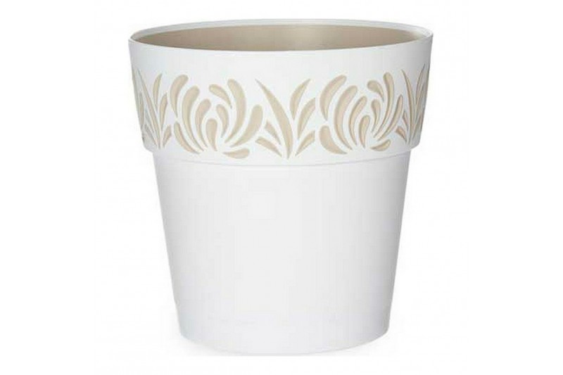 Cache-pot Gaia Blanc Plastique (19 x...