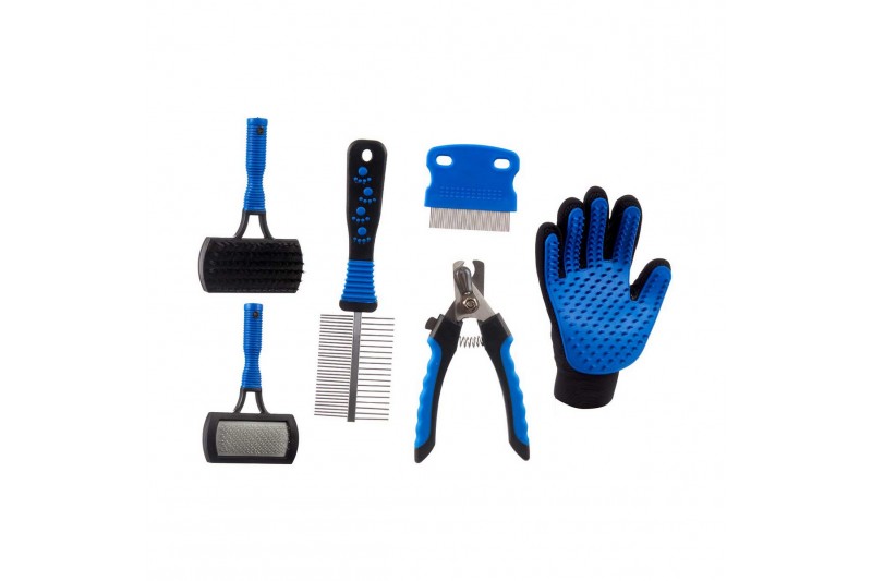 Hygiene set Pets 6 Pieces Blue/Black