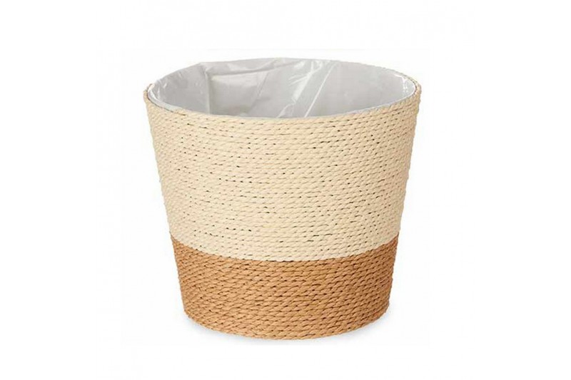 Planter Natural Brown Rope Plastic...