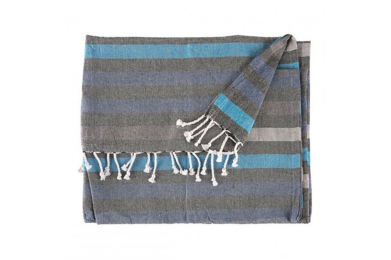 Foulard Multiuso Righe Azzurro (170 x...