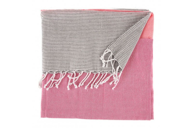 Foulard multi-usages Rayures Rose...