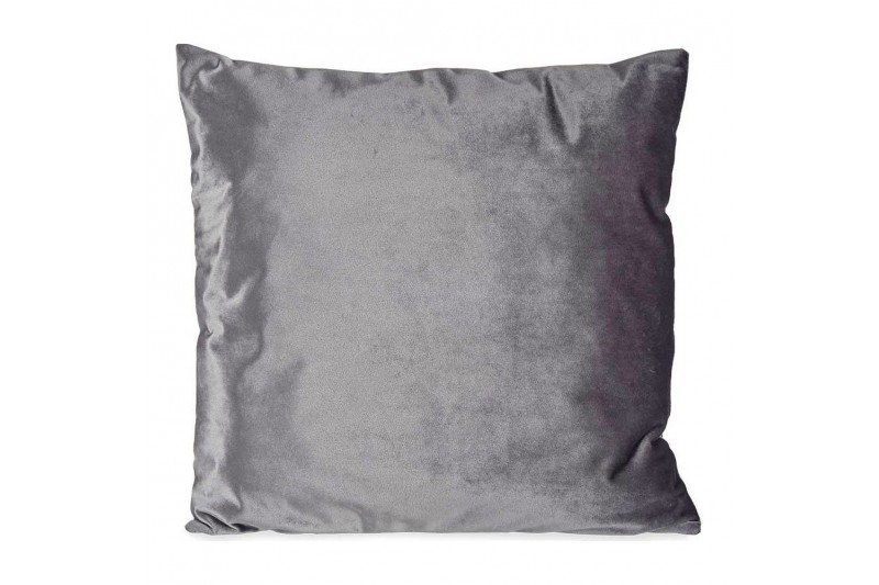 Cushion Velvet Grey Polyester (45 x...