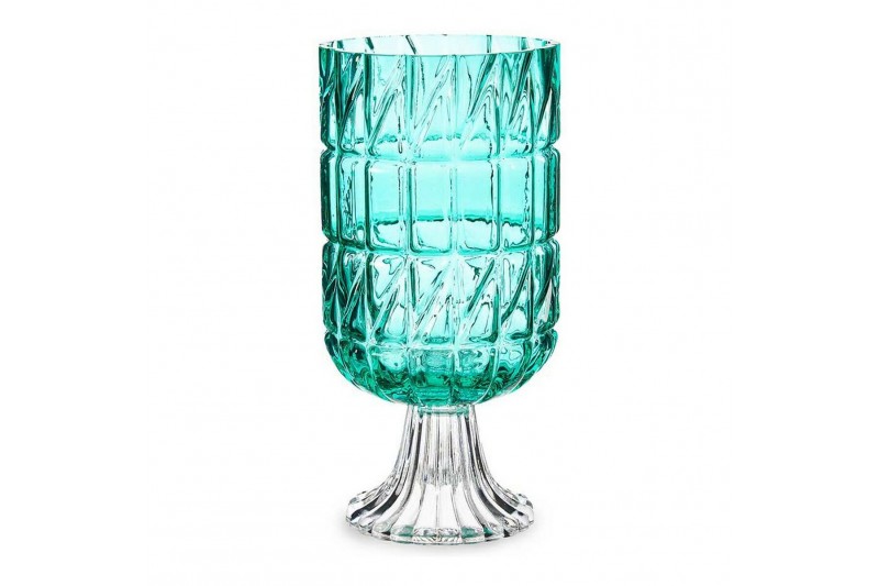 Vase Engraving Crystal Turquoise (13...