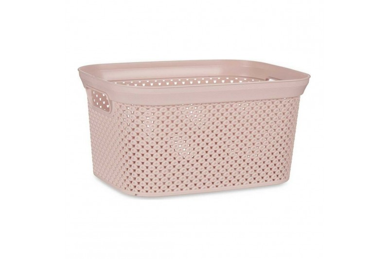 Mand Roze Plastic (19,5 x 14 x 27,5 cm)