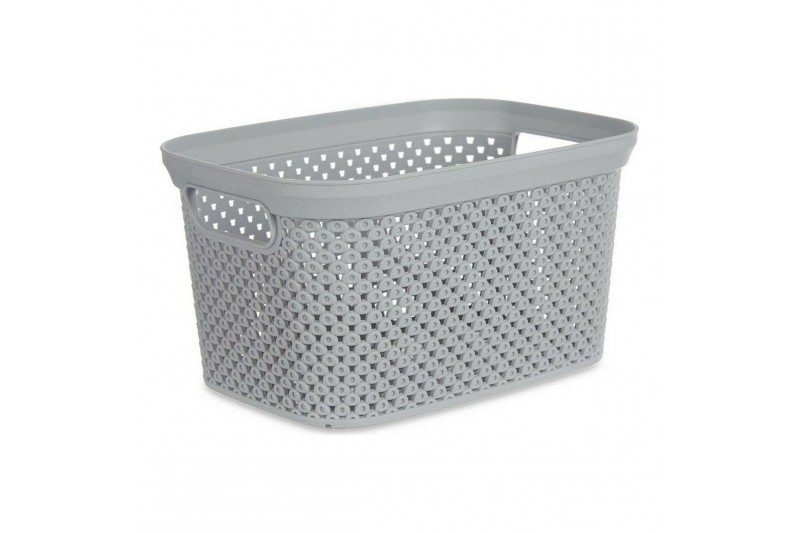 Basket Grey Plastic (16,5 x 12,5 x 23...