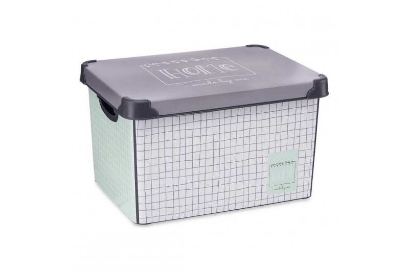 Storage Box with Lid Home Grey...