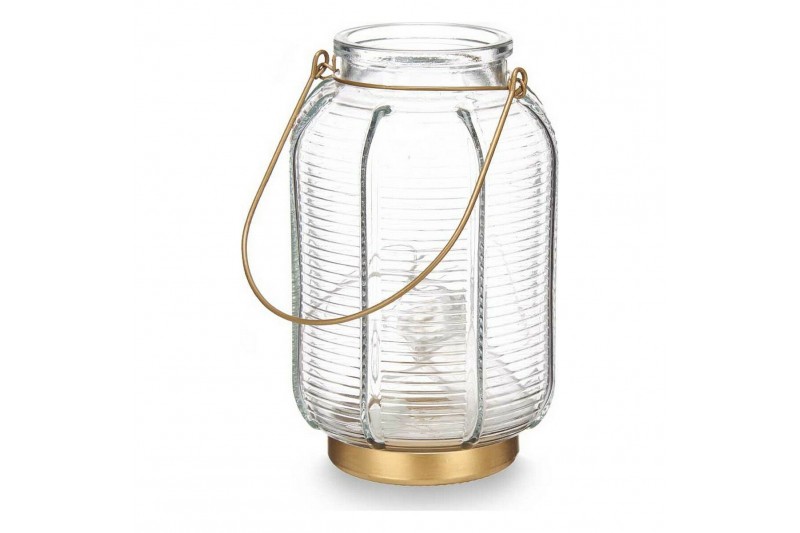 LED Lantern Stripes Golden...