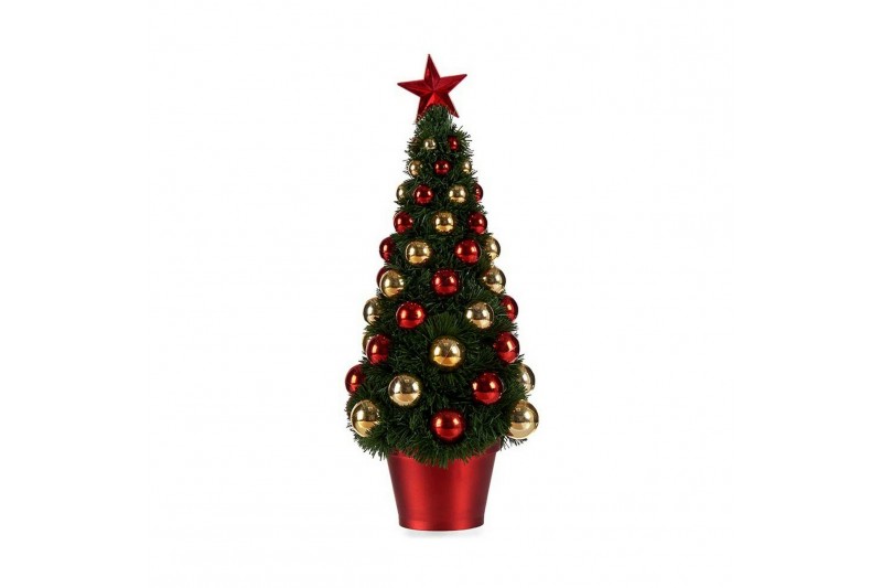 Kerstboom Rood Gouden Groen Plastic...