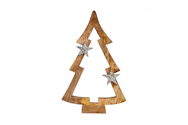 Christmas Tree Shape Wood Brown (6,5...