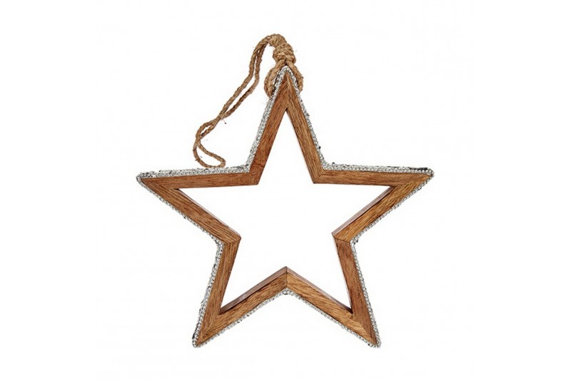 Christmas bauble Star Glitter Shape...