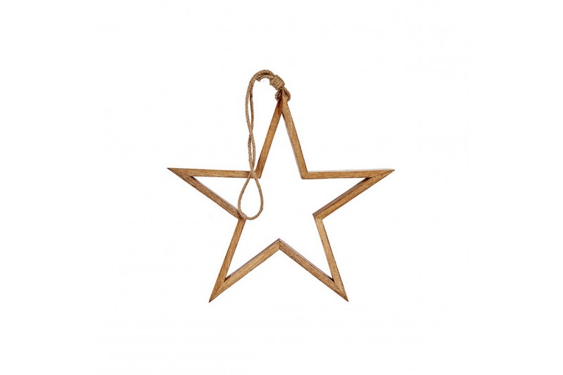 Christmas bauble Star Shape Wood...