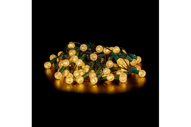 Wreath of LED Lights 8 m Yellow