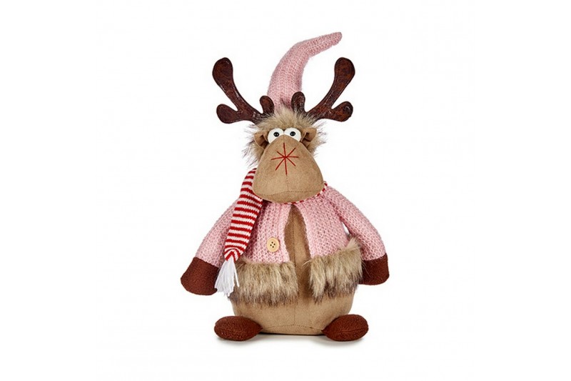 Christmas Reindeer Pink Brown...