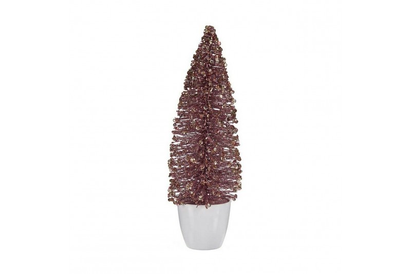 Sapin de Noël Moyen Plastique Rose...