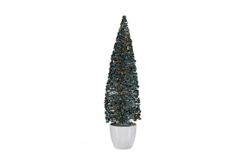 Kerstboom Groot Blauw Gouden Plastic...