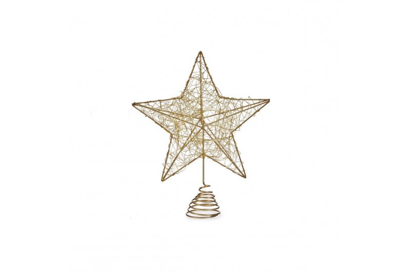 Christmas star Golden Steel Plastic...