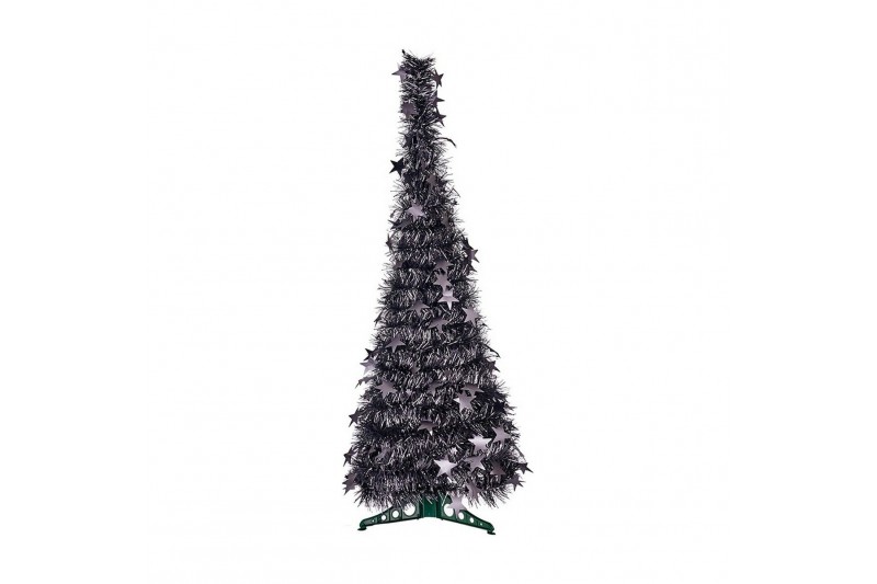 Christmas Tree Grey Tinsel (37 x 37 x...