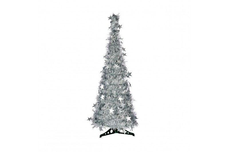 Christmas Tree Silver Tinsel (37 x 37...