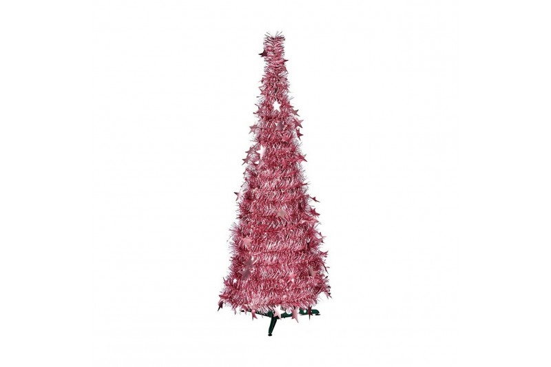 Albero di Natale Rosa Tinsel (37 x 37...