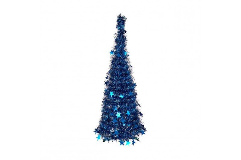 Christmas Tree Blue Tinsel (37 x 37 x...