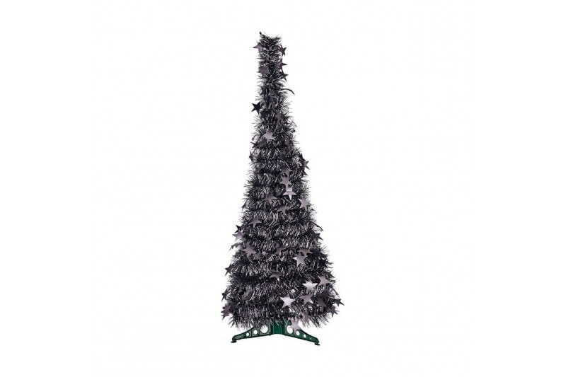 Christmas Tree Grey Tinsel (38 x 38 x...