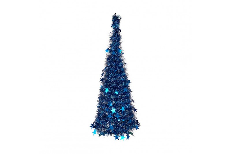 Christmas Tree Blue Tinsel (38 x 38 x...