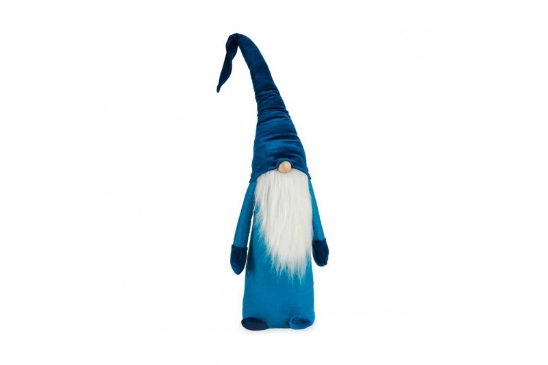 Deko-Figur Blau Zwerg Holz Polyester...