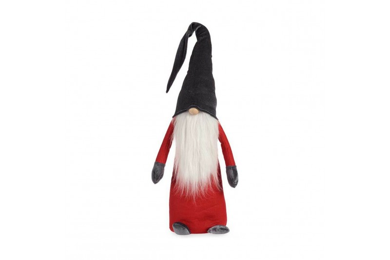 Decorative Figure Red Grey Gnome Wood...