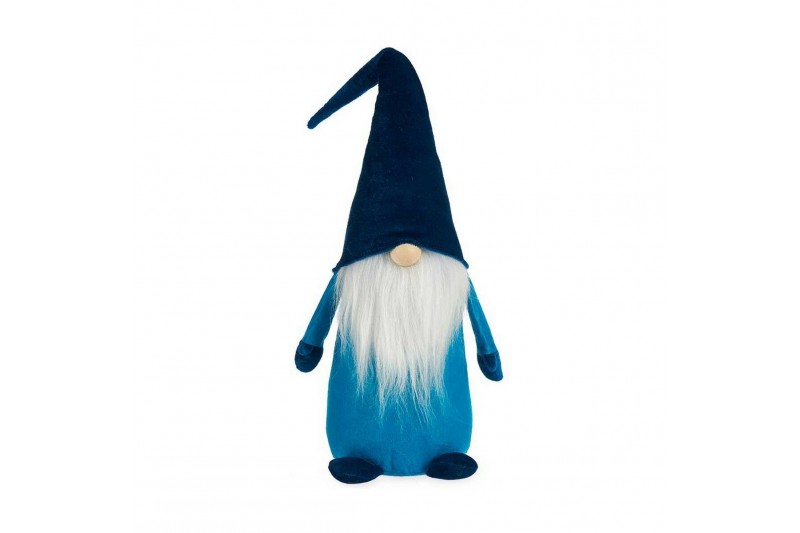 Decorative Figure Blue Gnome Wood...