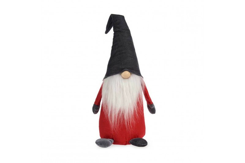 Decorative Figure Red Grey Gnome Wood...