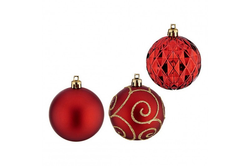 Christmas Baubles Ø 6 cm 6 Units Red...