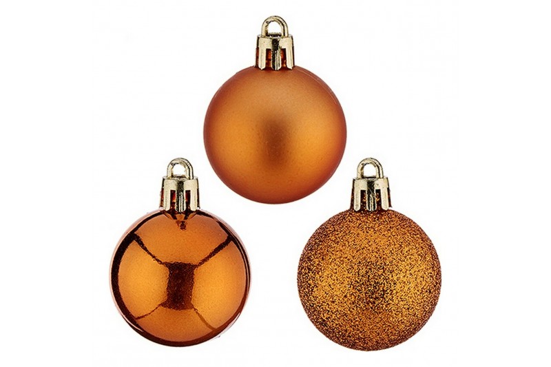 Kerstballen Ø 4 cm 12 Stuks Oranje...