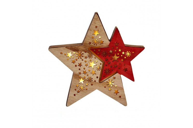 Christmas star Light Wood (2,3 x 18,2...