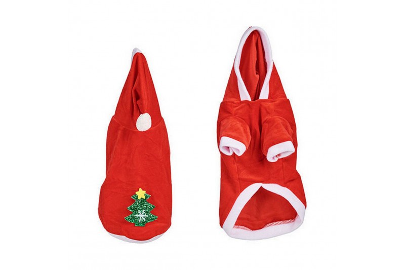 Dog Costume L Father Christmas Red...