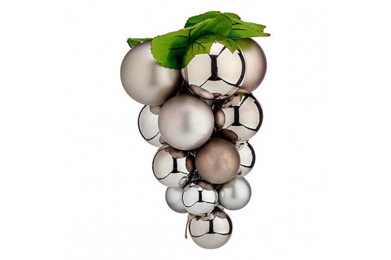 Christmas Baubles Small Grapes Silver...