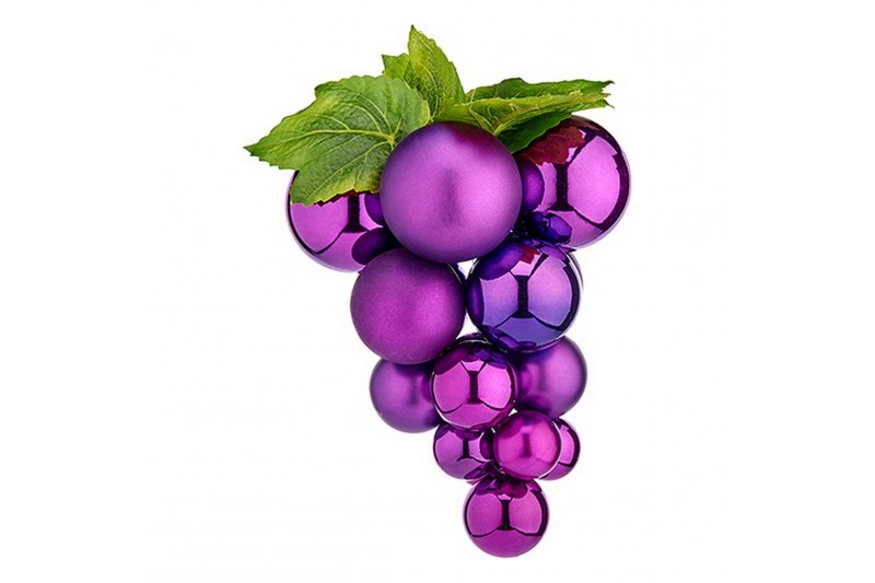 Christmas Baubles Small Grapes Purple...