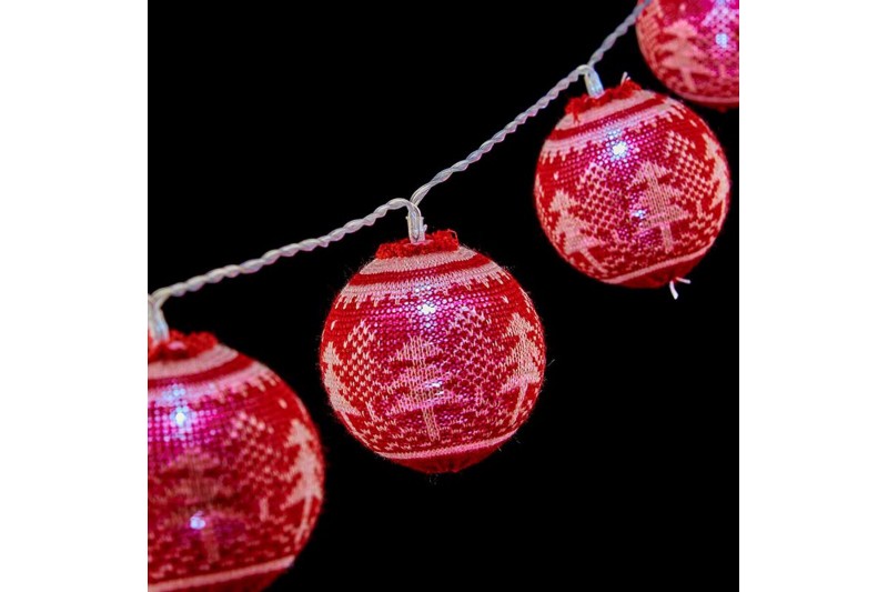 Wreath of LED Balls 2 m Christmas...