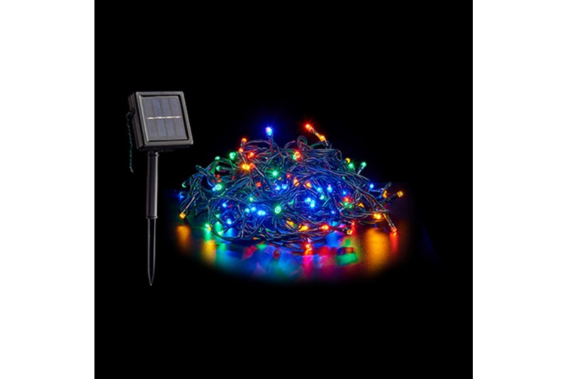 Wreath of LED Lights Solar Multicolour