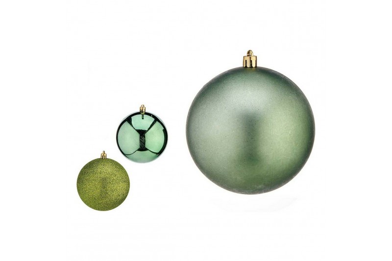 Kerstballen Ø 10 cm 6 Stuks Groen...