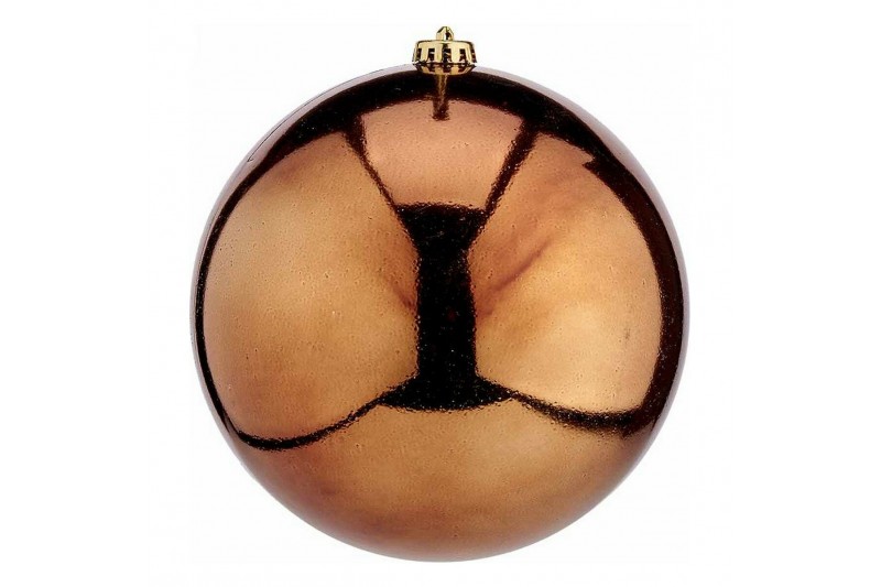 Boules de Noël Ø 20 cm Marron Plastique