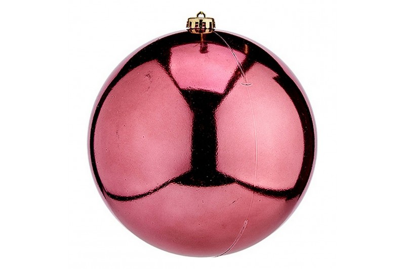 Christmas Baubles Ø 20 cm Pink Plastic