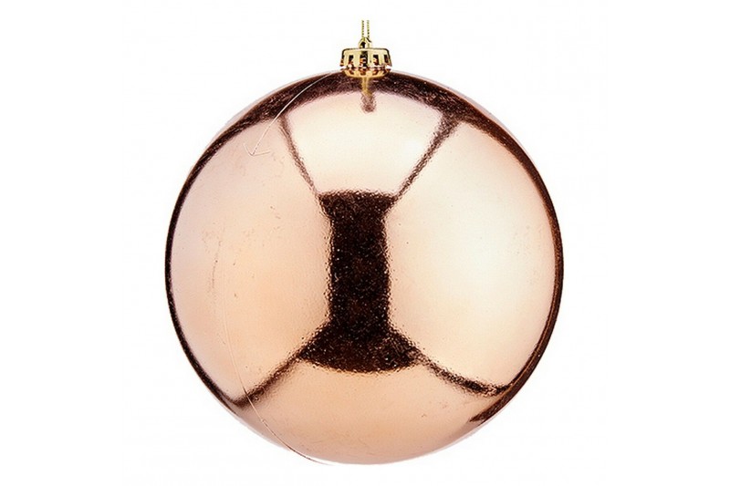 Christmas Baubles Ø 20 cm Copper Plastic