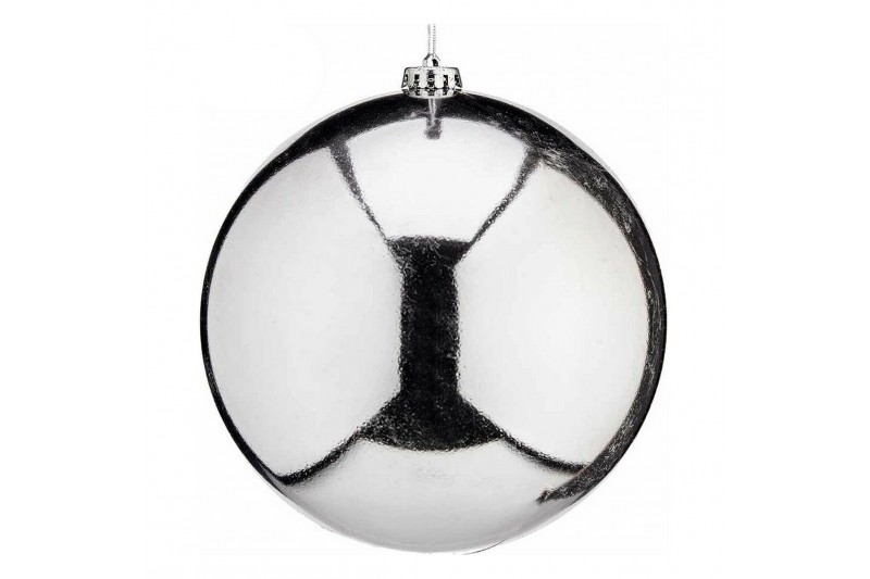 Boules de Noël Ø 20 cm Argenté Plastique