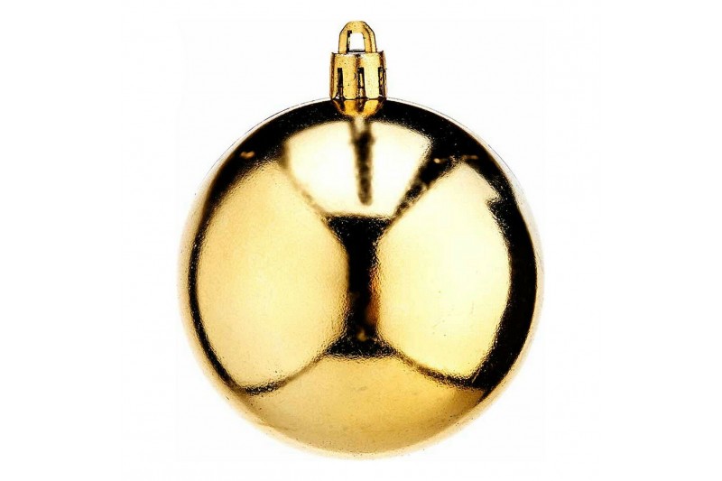 Kerstballen Ø 7 cm 12 Stuks Gouden PVC