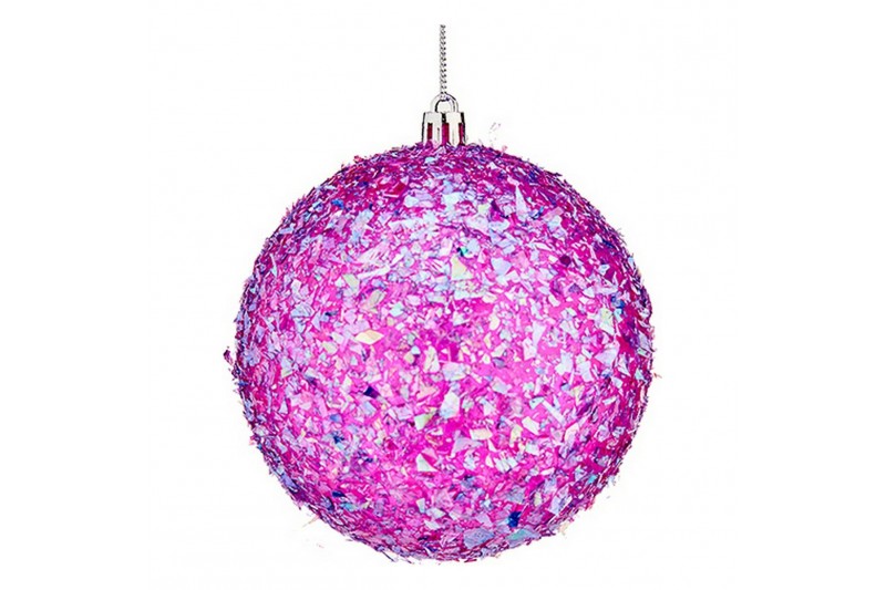 Christmas Baubles Ø 10 cm 6 Units Purple