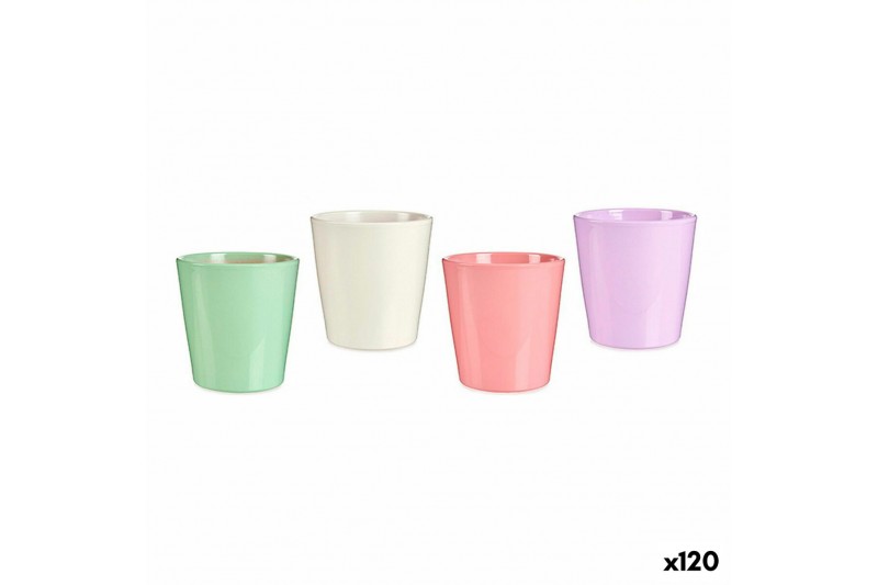 Plant pot Pink Lilac White Green Clay...