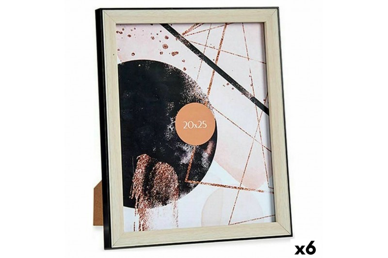 Photo frame Black Brown Plastic Glass...