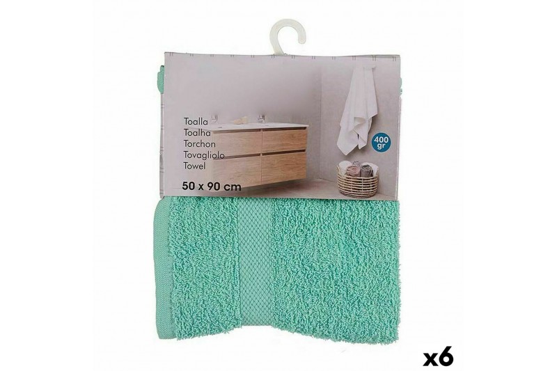 Bath towel 50 x 90 cm Turquoise (6...